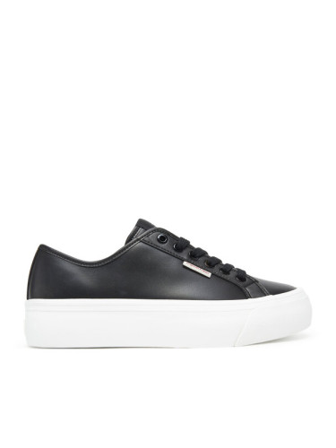 Calvin Klein Jeans Сникърси Vulc Flatform Lth YW0YW01886 Черен