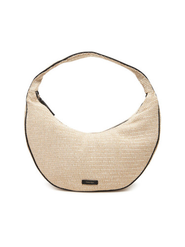 Calvin Klein Дамска чанта Pinched Raffia Large Shoulder Ba LV04F3060G Бежов