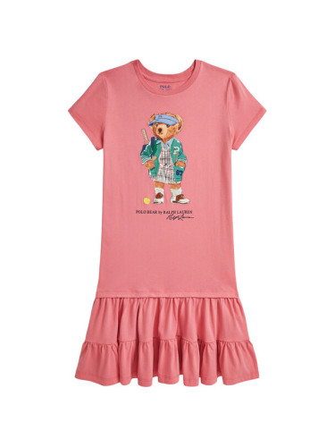 Polo Ralph Lauren Ежедневна рокля 313971130001 Розов Regular Fit