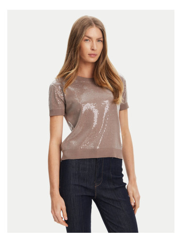 Guess Пуловер W5YR21 Z3E70 Кафяв Regular Fit