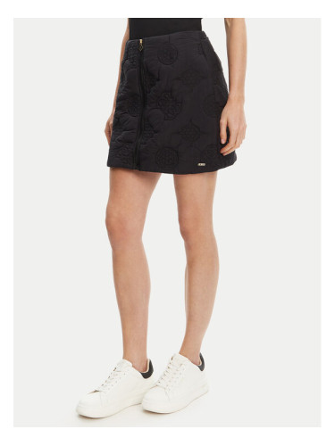 Guess Мини пола V5YD02 WHEB2 Черен Regular Fit