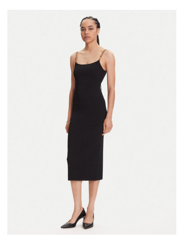 MICHAEL Michael Kors Коктейлна рокля MT5831M33D Черен Slim Fit