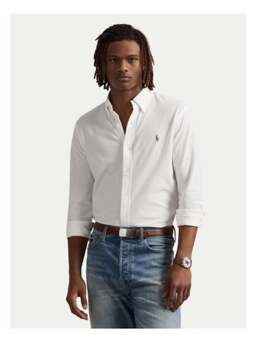 Polo Ralph Lauren Риза 710979488003 Бял Regular Fit
