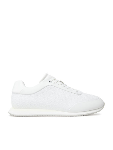 Calvin Klein Сникърси Runner Lace Up Mono Pu HW0HW02574 Бял