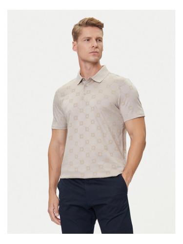 JOOP! Тениска с яка и копчета 17 JJ-24Bartholo 30046986 Бежов Modern Fit