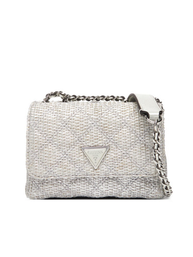 Guess Дамска чанта Giully II Mini HWQM96 73740 Сребрист