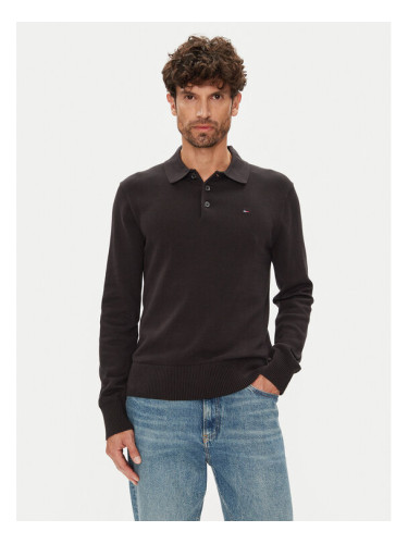 Tommy Jeans Пуловер Essential DM0DM20304 Черен Slim Fit