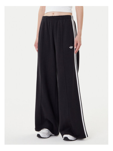 adidas Долнище анцуг adicolor 3-Stripes JV7473 Черен Wide Leg