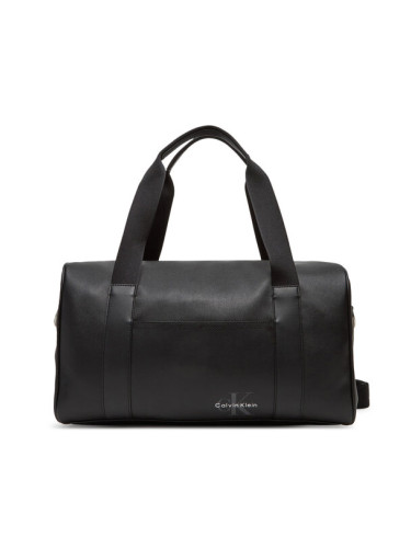 Calvin Klein Сак Mono Logo Duffle 42 LV04G3054G Черен
