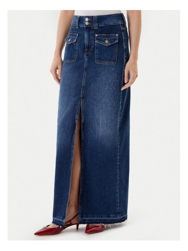 Guess Дънкова пола W5YD63 D5QP3 Син Regular Fit