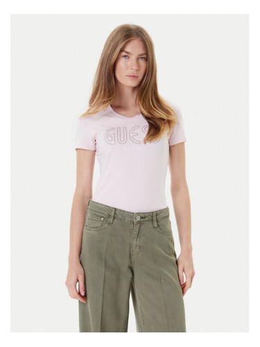 Guess Тишърт W5YI05 J1314 Розов Regular Fit