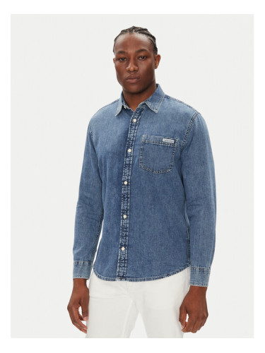 Calvin Klein Jeans дънкова риза LV040EM774 Син Regular Fit