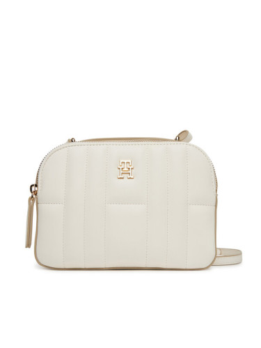 Tommy Hilfiger Дамска чанта Th Feminine Conv Camera Bag AW0AW17453 Екрю