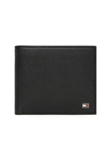 Tommy Hilfiger Портфейл Th Flag Cc And Coin AM0AM13519 Черен