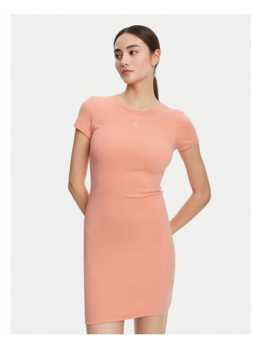 Calvin Klein Jeans Ежедневна рокля LV047B266G Коралов Slim Fit