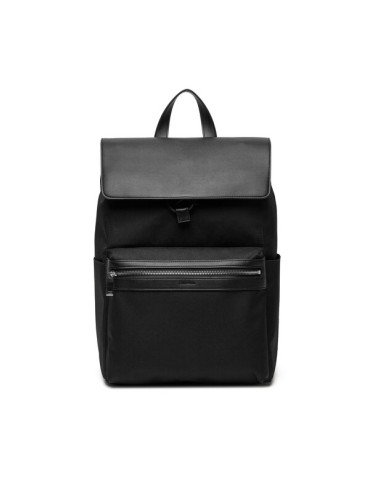 Calvin Klein Раница Contrast Flap Backpack LV04D3030G Черен