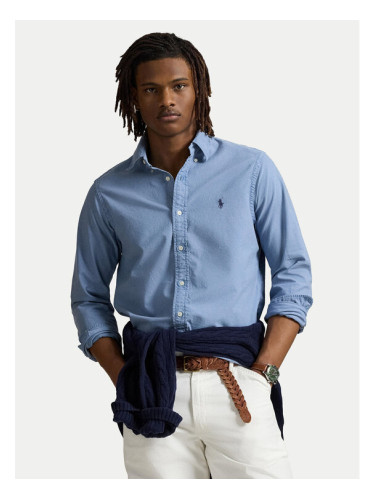 Polo Ralph Lauren Риза 710804257059 Светлосиньо Slim Fit
