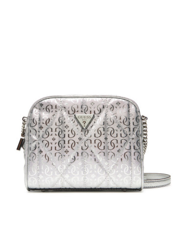 Guess Дамска чанта Aldina HWGY96 63140 Сребрист