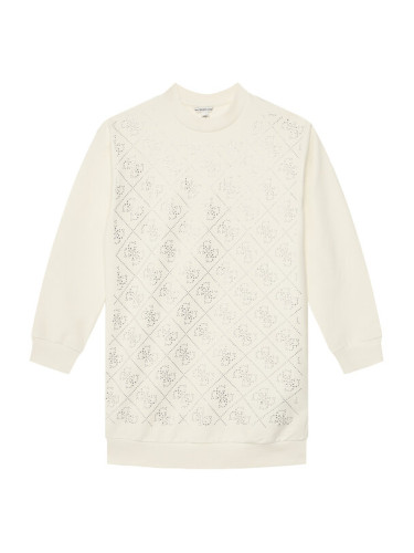 Guess Ежедневна рокля J5YK02 KA6V4 Екрю Regular Fit