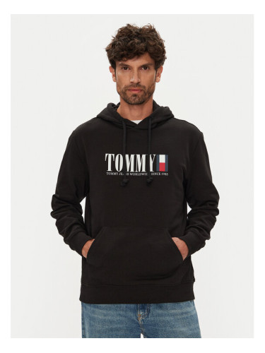 Tommy Jeans Суитшърт Dna Graphic DM0DM22144 Черен Regular Fit