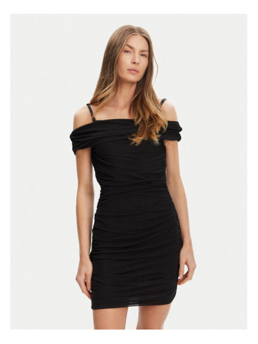 Guess Коктейлна рокля W5YK21 KCZC2 Черен Slim Fit