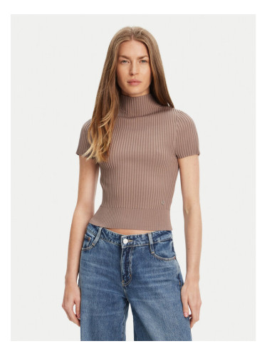 Guess Пуловер W5YR04 Z0040 Кафяв Regular Fit