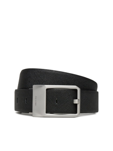 Calvin Klein Мъжки колан Faceted Buckle 35Mm Adj/Rev LV04D7010G Черен