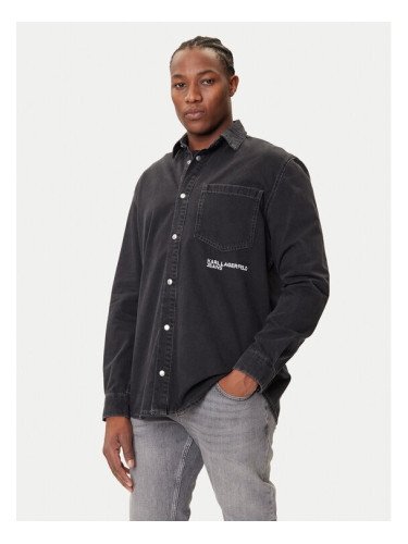 Karl Lagerfeld Jeans дънкова риза A3M16001 Черен Regular Fit
