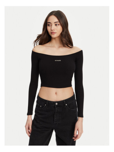 Guess Блуза V5YP07 K8RT2 Черен Regular Fit