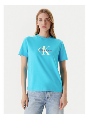 Calvin Klein Jeans Тишърт Hero Classic LV047B865G Син Regular Fit