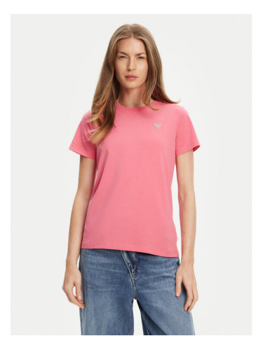Guess Jeans Тишърт W4YI10 J1314 Розов Regular Fit