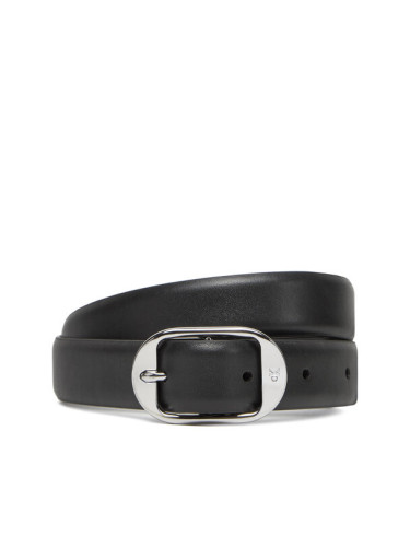 Calvin Klein Дамски колан Forged Pin Belt 25Mm LV04K7014G Черен