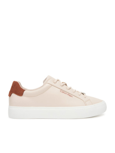 Calvin Klein Сникърси Vulc Lace Up Lth W/Sue Bt HW0HW02571 Бежов