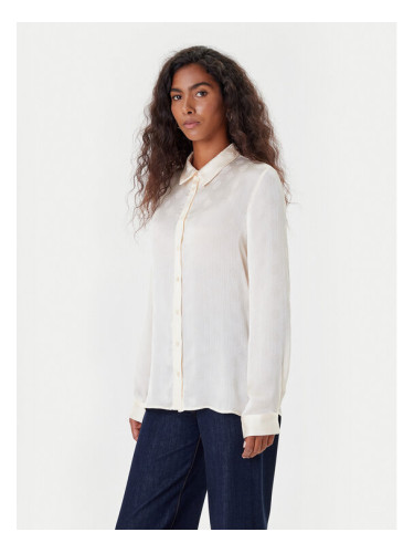 Guess Риза W5YH1A WHCR2 Екрю Regular Fit