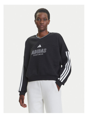 adidas Суитшърт Tiro Cut 3-Stripes JN2673 Черен Loose Fit