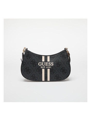 Чанта GUESS Noelle II Top Zip Shoulder Bag Coal Logo Universal