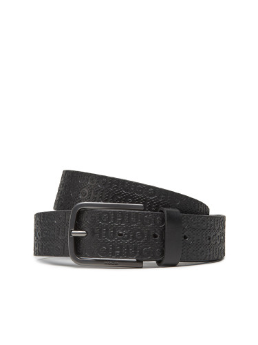 Мъжки колан HUGO 50548364 Черен