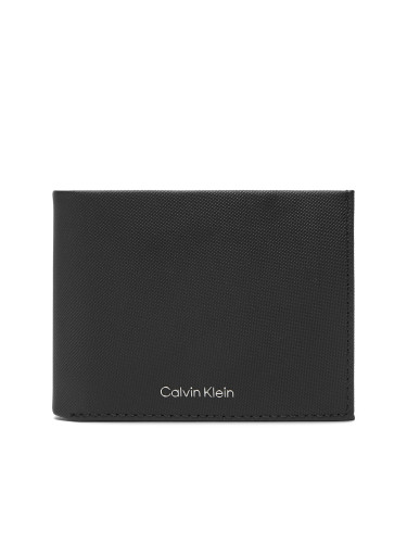 Портфейл Calvin Klein Ck Must Comp Trifold W Coin & Ca LV04D1045G Черен