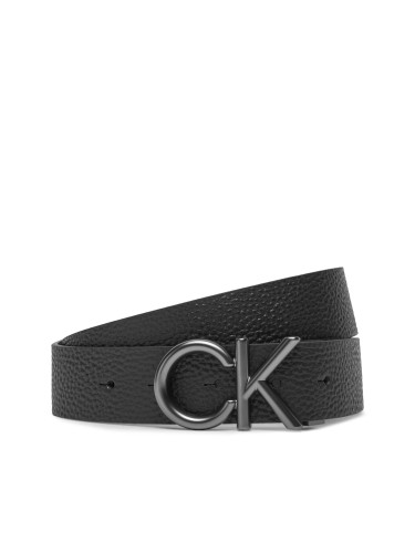 Мъжки колан Calvin Klein Ck Hallmark Logo 35Mm Adj LV04D7035G Черен