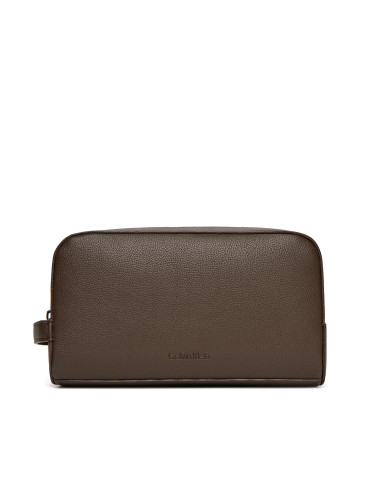 Несесер Calvin Klein Micropebble Washbag/Dopp Kit LV04D1036G Кафяв