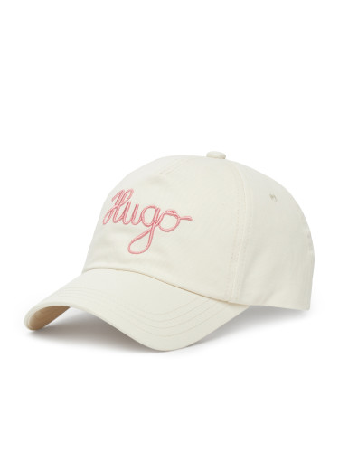 Шапка с козирка HUGO Cara-PE 50546591 Екрю