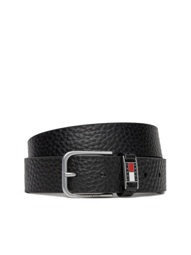 Мъжки колан Tommy Jeans Tjm Scanton Texture 3.5 AM0AM13417 Черен