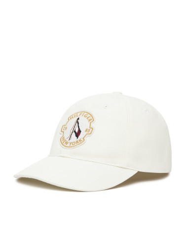 Шапка с козирка Tommy Hilfiger AM0AM13430 Екрю