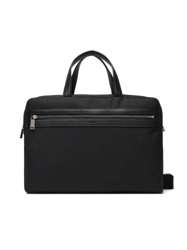 Чанта за лаптоп Calvin Klein Contrast Commuter Bag LV04D3032G Черен