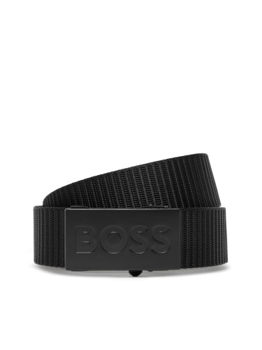 Мъжки колан BOSS Bosper-Tape 50548405 10243408 01 Черен