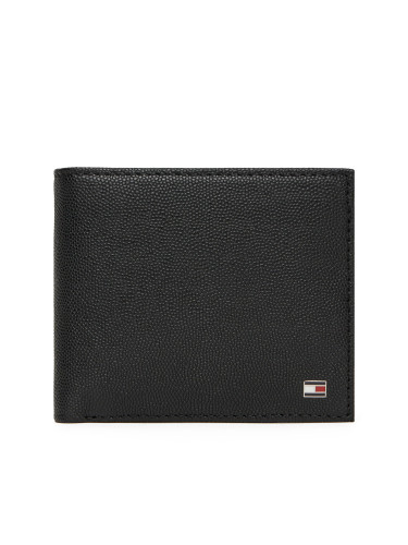 Портфейл Tommy Hilfiger Th Flag Cc And Coin AM0AM13519 Черен