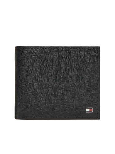 Портфейл Tommy Hilfiger Th Flag Cc Flap And Coin AM0AM13520 Черен