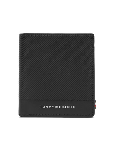 Портфейл Tommy Hilfiger Th Foundation Trifold AM0AM13510 Черен