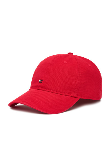 Шапка с козирка Tommy Hilfiger Flag Soft 6 Panel AM0AM13426 Червен