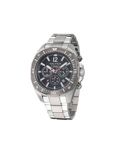 Nautica Часовник Sporty Chronograph NAPBSS505 Сребрист
